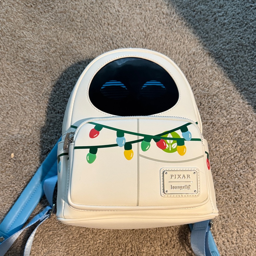 Loungefly Pixar Eve Backpack with Festive Lights